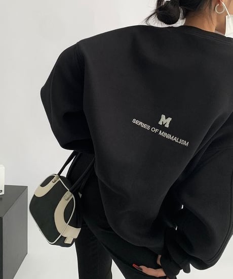 《即納》embroidered pullover / 3color　hm1995