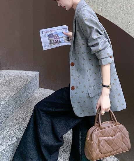 floral pattern jacket　hm2552