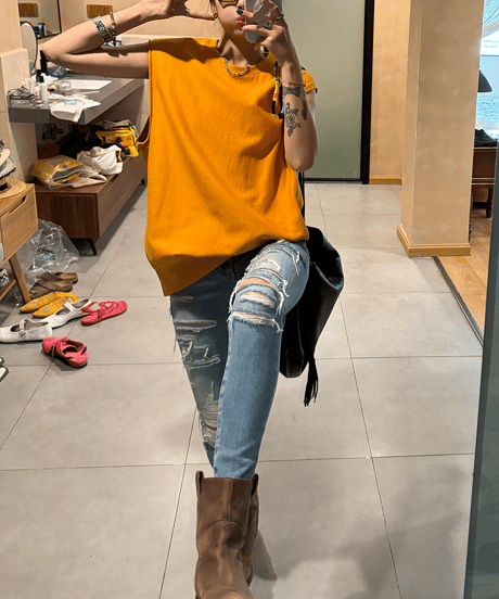 sleeveless sweat pullover / 2color　hm1445