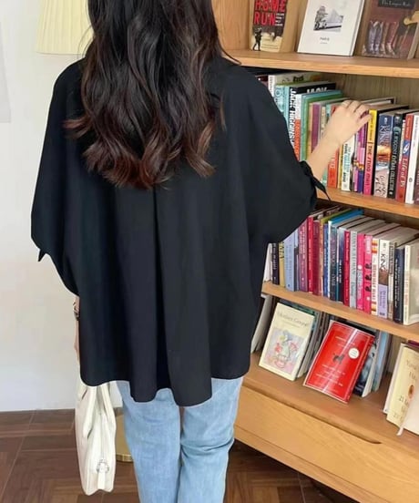 ribbon sleeve blouse / 3color　hm2637