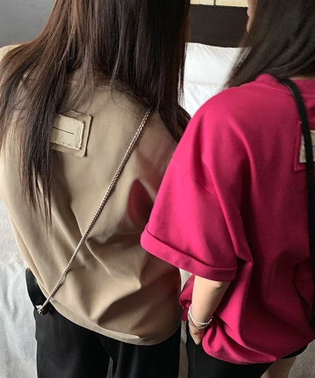 《即納》back tag t-shirt / 4color　hm1522