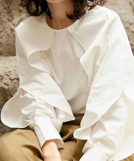 cotton petal blouse / 4color　hm1438