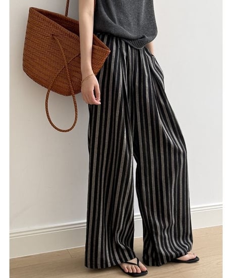 flowy stripe palazzo　hm2224