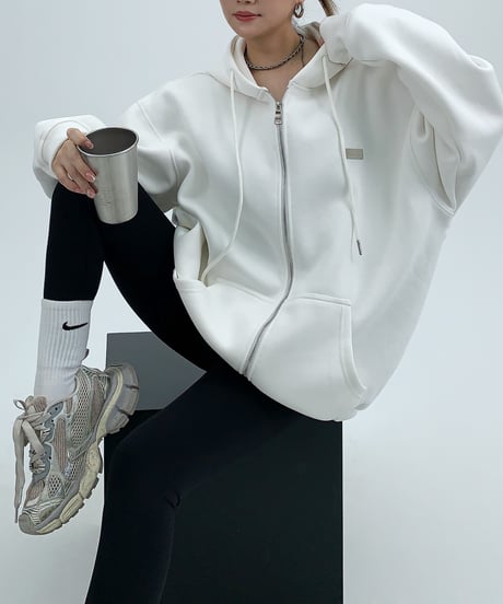 basic zip hoodie / 4color 　hm1946