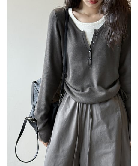layered style knit / 3color　hm2767