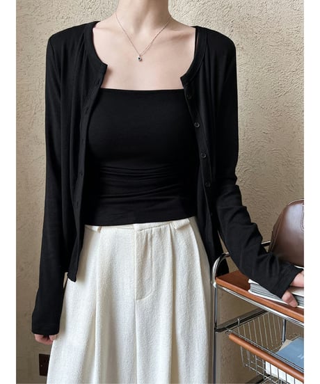 cami & cardigan set / 3color　hm2051