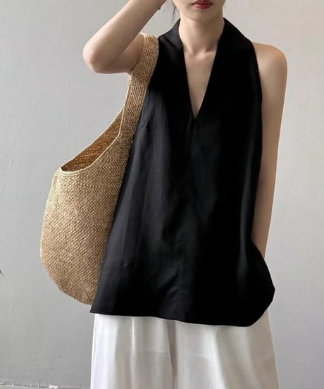 v-neck sleeveless top / 3color　hm2482
