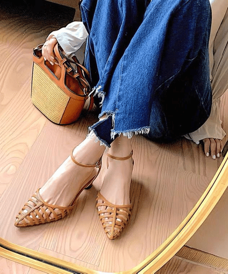 strappy pointed sandals / 3color　hm2866