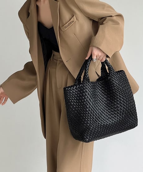 braided big tote bag / 9color　hm1926