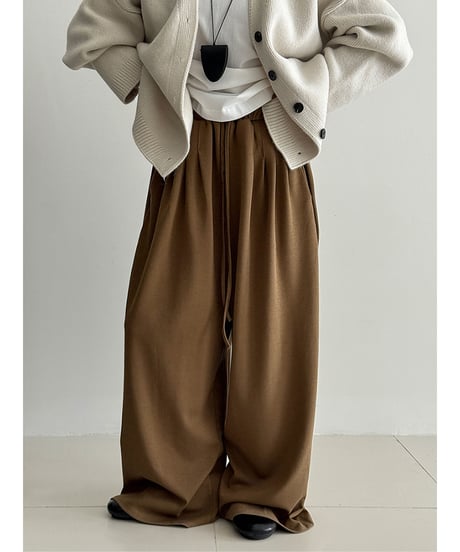 wide leg sweatpants / 4color　hm2727