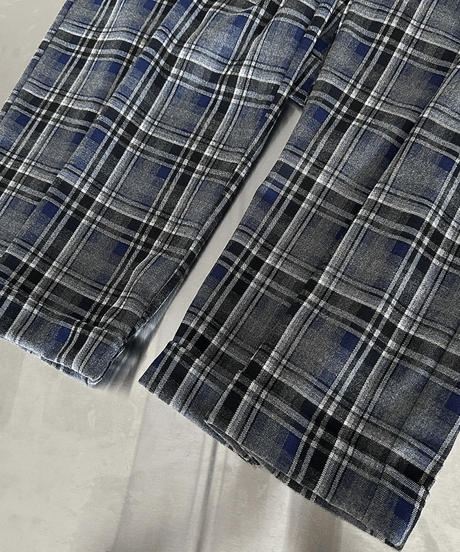 plaid wide pants / 2color　hm2768