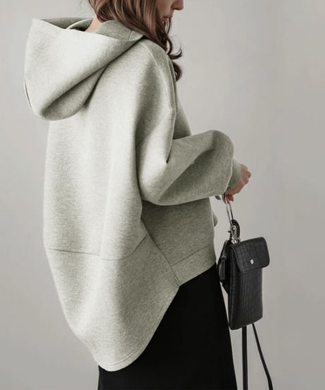 《即納》casual balloon silhouette hoodie　hm1728