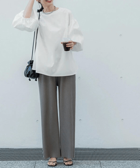 volume sleeve top / 7color　hm2952