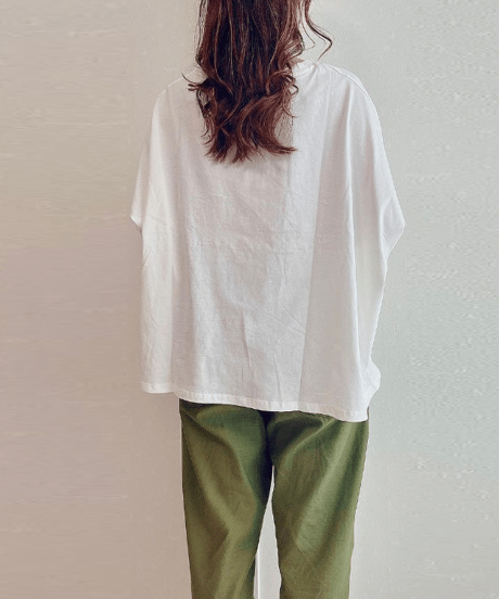 wide cotton tee / 4color　hm2885