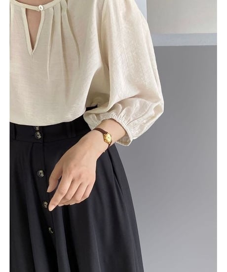 back lace blouse / 2color　hm2249