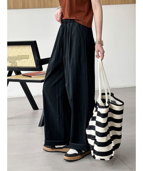 relaxed chino wide pants / 3color　hm2076