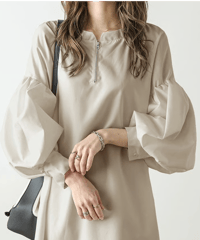 volume sleeve dress / 3color　hm2627