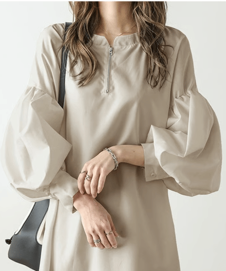volume sleeve dress / 3color　hm2627