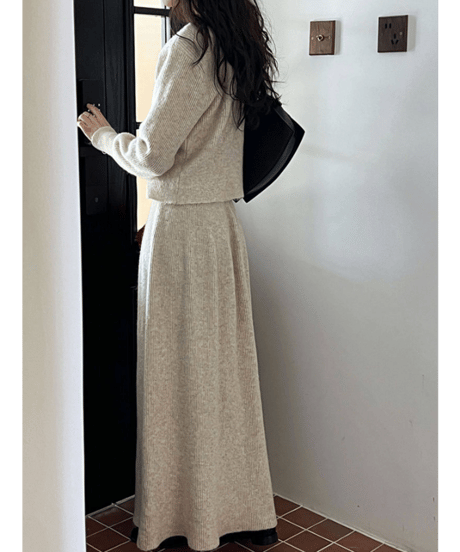 ribbed knit set-up / 3color　hm2755