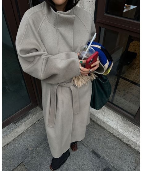 【wool100%】wool long coat / 2color　hm1785