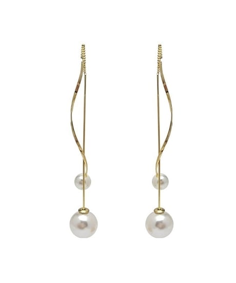 twist pearl drops pierce　hm2145