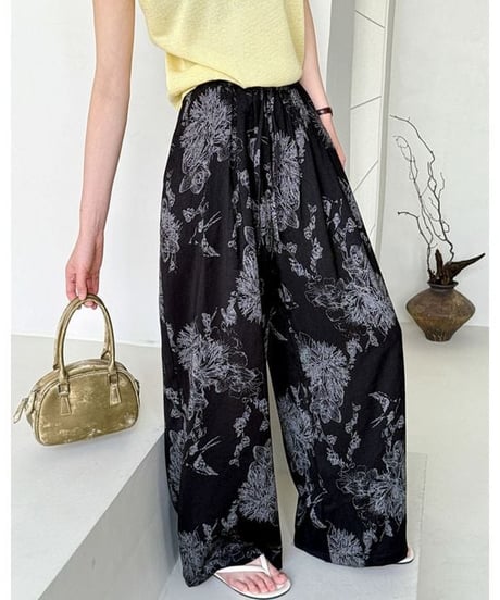 soft botanical pants / 2color　hm2223