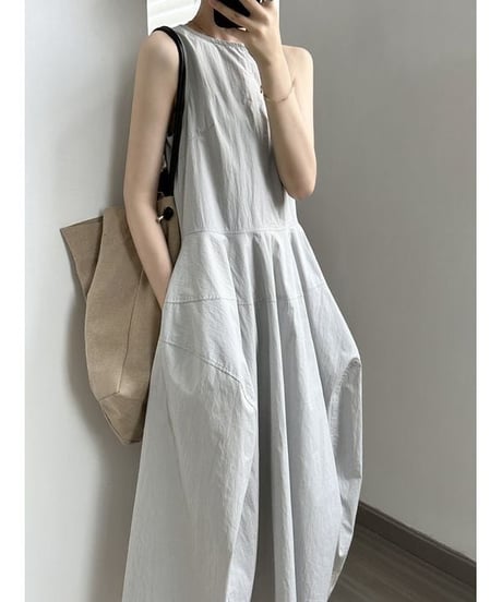flare shoulder dress / 2color　hm2381