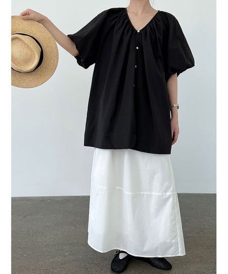 back ribbon blouse / 3color　hm2404