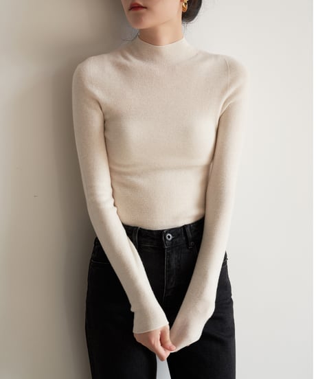middle neck knit / 5color　hm2801