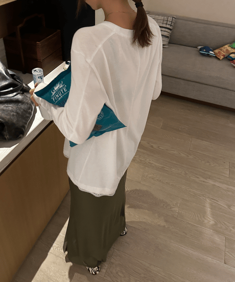 hem lace cutsew / 2color　hm1421