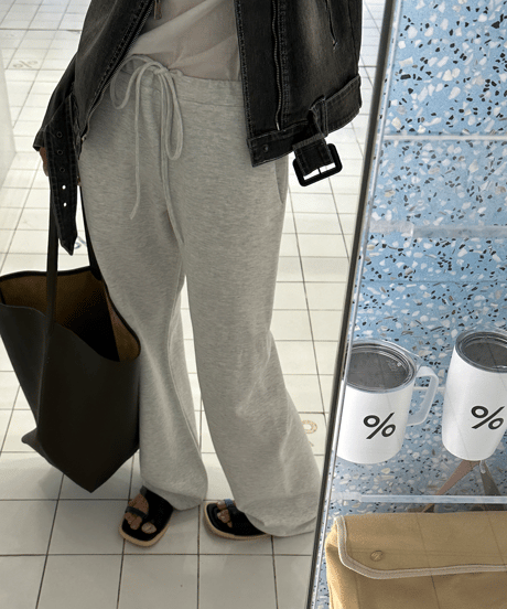 seam design easy pants / 2color　hm1301