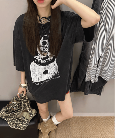 oversized clown tee　hm2359