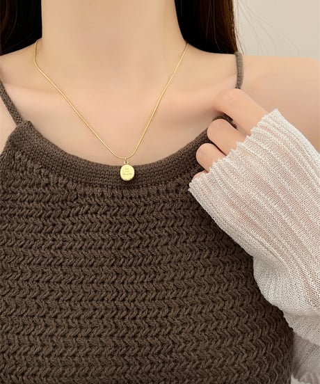 letter plate necklace　hm1231