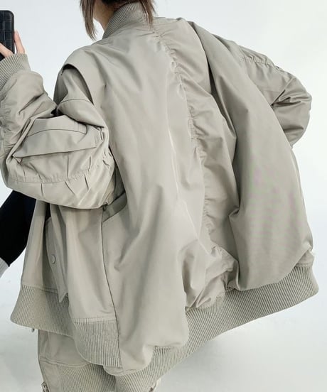 layered design MA-1 jacket　hm1963