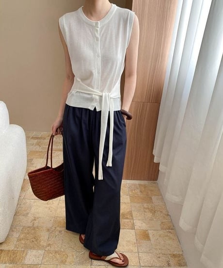 tuck wide pants / 4color　hm2368