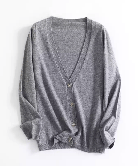 v-neck loose cardigan / 5color　hm1841