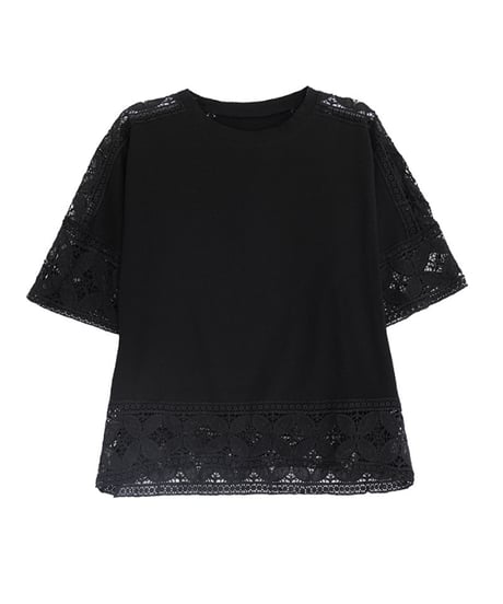 lace sleeve top / 3color　hm2979