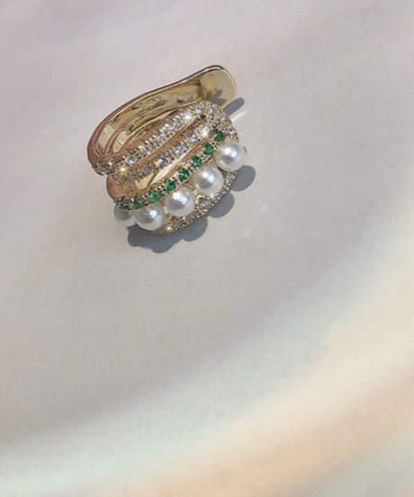rhinestone ear cuff  　hm1561
