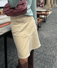 elegant corduroy skirt / 2color　hm1688