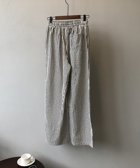 stripe wide-leg pants　hm1375