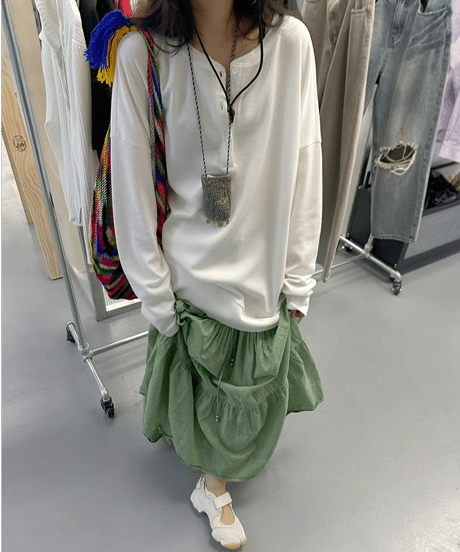 waffle soft pullover / 2color　hm2209
