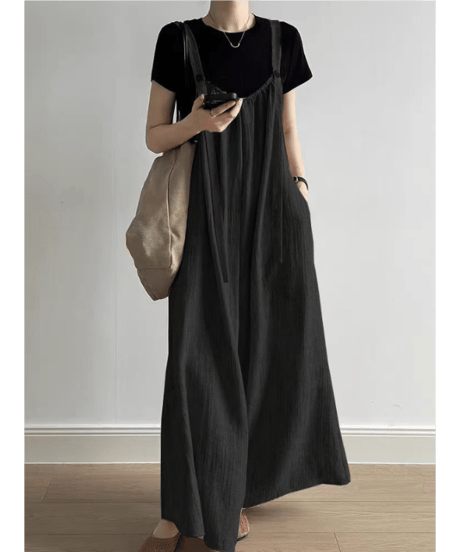 nuance wide overalls / 2color　hm1600
