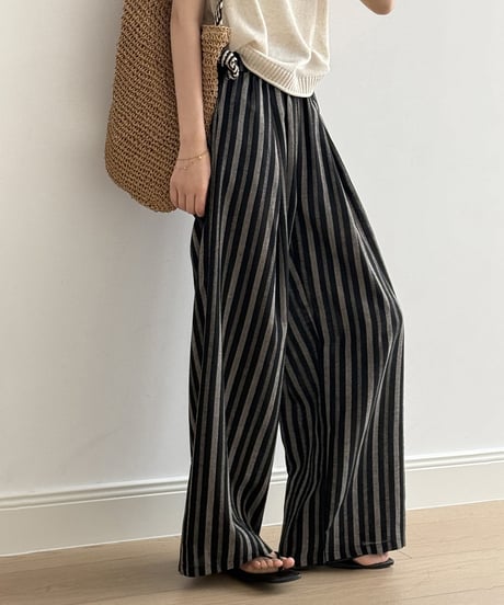 flowy stripe palazzo　hm2224