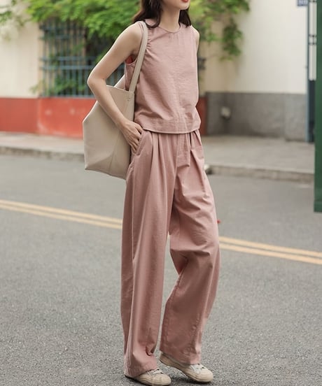 tuck wide pants / 3color　hm2110