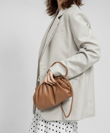 gathered clutch bag / 7color　hm2831