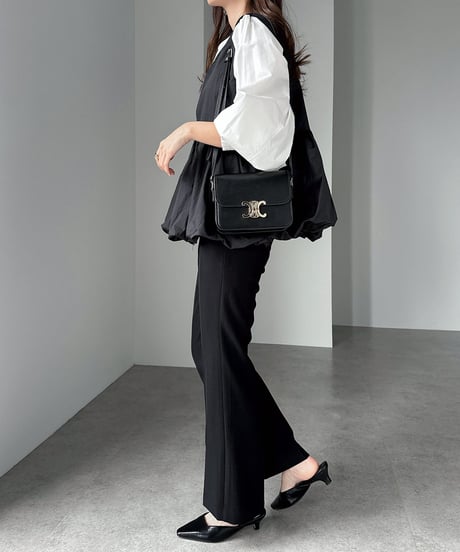 peplum zip-up vest / 3color　hm2572