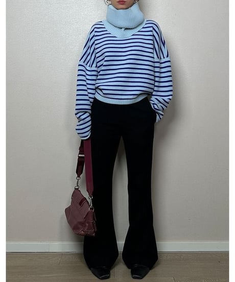 border knit and snood / 2color　hm1894