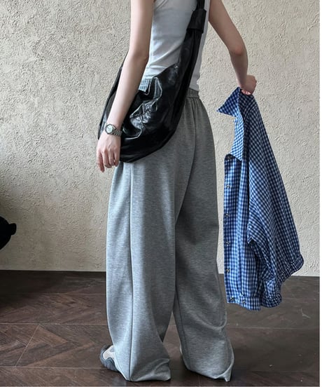 soft wide sweatpants / 3color　hm2065