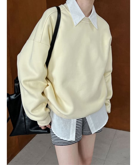 one point sweat shirt / 4color　hm2048