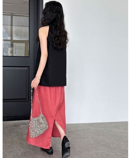 sleeveless v-neck top / 5color　hm2253